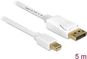 Kabel DELOCK, mini DisplayPort 1.2 (M) na DisplayPort (M) 4K 60Hz, 5m