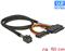 Kabel DELOCK, SFF-8643 (M) na U.2 SFF-8639 (Ž) + SATA, 50cm