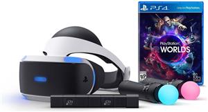 PlayStation VR + Camera v2 + PS Move x2 + VR Worlds + Demo Disc