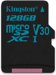 Memorijska kartica Kingston 128GB microSDXC Canvas Go 90/45 U3 UHS-I V30 Single Pack W/O Adptr EAN: 740617276350