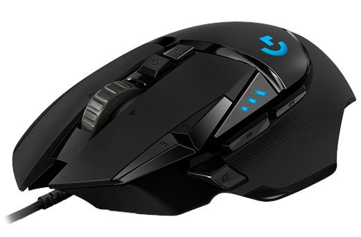 Miš Logitech G502 Hero RGB, Gaming, optički, 16000dpi, crni, USB