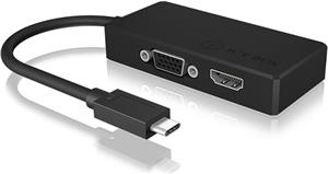 Docking station ICY BOX IB-DK2102-C, USB-C na HDMI i D-SUB, za Notebook