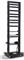 NaviaTec 19" 2 Post Open Frame Rack, 29U Black