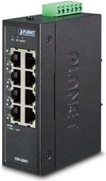 Planet ISW-800T Industrial 8-Port RJ45 100Mbps Compact Ethernet Switch