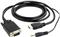 Gembird HDMI to VGA and audio adapter cable, single port, black 1,8m