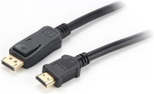 NaviaTec Display port plug to HDMI plug 1,0m