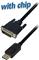 Transmedia DisplayPort plug to DVI 24 1 plug, 2,0 m, silver color plugs