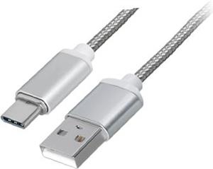 Transmedia USB type C plug - USB type A plug 1m MAGNETIC