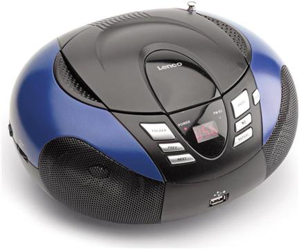 Prijenosni radio s CD-om/USB LENCO SCD-37 USB Blue