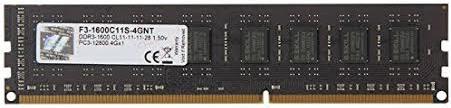 Memorija G.Skill 4 GB 1600MHz DDR3, F3-1600C11S-4GNT, PC-12800