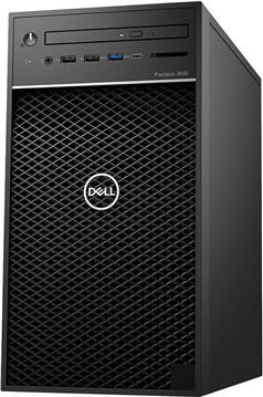 Dell Precision T3630 w/460W up to 90% efficient PSU, Intel Xeon E-2124G, 4 Core, 8MB Cache, 3.4GHz, 4.5Ghz Turbo, 8GB (1x8GB) 2666MHz DDR4 UDIMM Non-ECC, M.2 256GB PCIe NVMe, Intel UHD 630, 8x DVD+/-