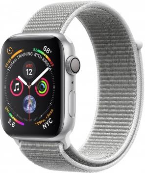 Pametni sat APPLE Watch Series 4 GPS, 44mm, srebrni, siva sportska narukvica