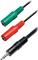 Transmedia Headset adapter cable 0,2m Plug to 2x Jack