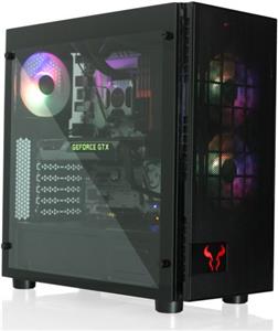 Riotoro CR500 Mid Tower ATX Case with Tempered Glass