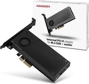 AXAGON PCEM2-DC PCI-E 3.0 x4-DUAL M.2 SSD(NVMe + SATA),sa hladnjakom