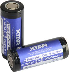 Baterija litijeva 3,7V 26650 Li-Ion 5000mAh, Xtar ICR26650