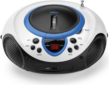 Prijenosni radio s CD-om/USB LENCO SCD-38 USB Blue