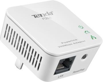 Powerline Adapter Tenda P200 200Mbps -> Fast Ethernet, QoS, Mini size - pak. 2 kom.