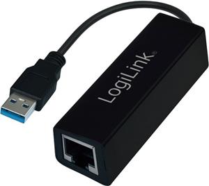 Mrežni adapter USB 3.0, Gigabit Ethernet RJ45, na kabelu, crni
