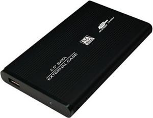 Vanjsko kućište za HDD 2,5" SATAII, USB 2.0, Alu, crno