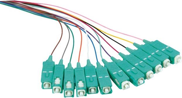 Opt. pigtail SC 50/125µm OM3, 2,0 m, u bojama, pak. 12 kom.