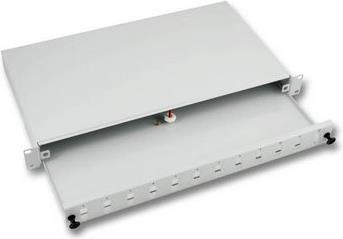 Opt. patch panel 19" 1U za 12xSC-D, izvlačivi, svjetlo sivi (RAL 7035)