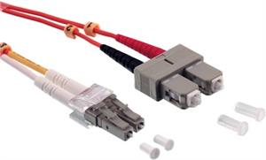 Opt. prespojni kabel LC/SC duplex 50/125µm OM2, LSZH, narančasti, 1,0 m