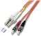 Opt. prespojni kabel LC/ST duplex 50/125µm OM3, LSZH, tirkizni, 1,0 m