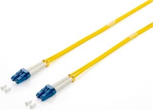 Opt. prespojni kabel LC/LC duplex 9/125µm OS2, LSZH, žuti, 5,0 m
