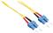 Opt. prespojni kabel SC/SC duplex 9/125µm OS2, LSZH, žuti, 5,0 m