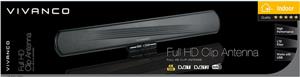 Antena Vivanco Full HD, unutarnja, ravni dizajn, LTE Filter