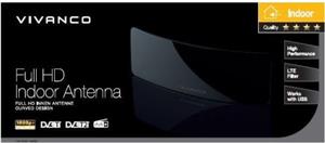 Antena Vivanco Full HD, unutarnja, zaobljen dizajn, LTE Filter