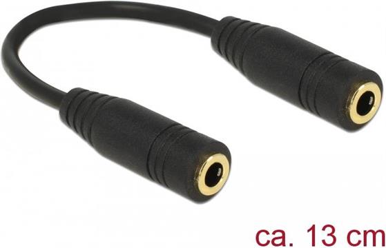 Adapter DELOCK, 3.5 mm stereo audio jack (Ž) na 3.5 mm stereo audio jack (Ž), produžni