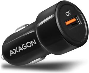 AXAGON PWC-QC car charger 1x QC3.0, 18W, crni