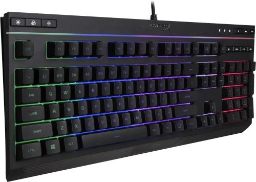 Tipkovnica Kingston HyperX Gaming Keyboard, Alloy Core, Spill-resistant, media buttons, Game Mode, quiet & responsive keys, light bar and dynamic RGB lighting effects, HX-KB5ME2-US