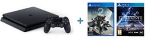 GAM SONY PS4 500G F + 2 igre: Destiny 2, Star Wars: Battlefront 2