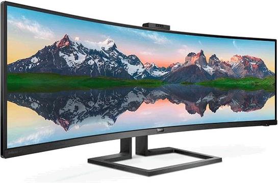 Monitor 49" Philips 499P9H, 5120x1440, DP, 2xHDMI, USB-C