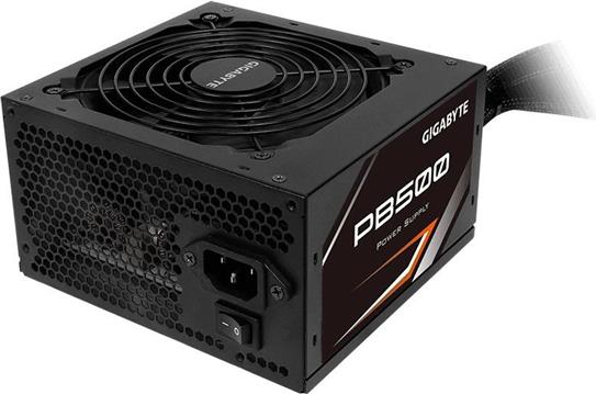 Napajanje 500W Gigabyte PB500 Power Supply, 80+ Bronze, Japanese capacitors, 120mm smart control fan, EU plug