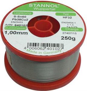 TINOL 1/4 kg 1mm, Stannol HF32 3,5% 640102