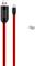 Kabel Hoco U29 LED displayed timing micro charging cable, red