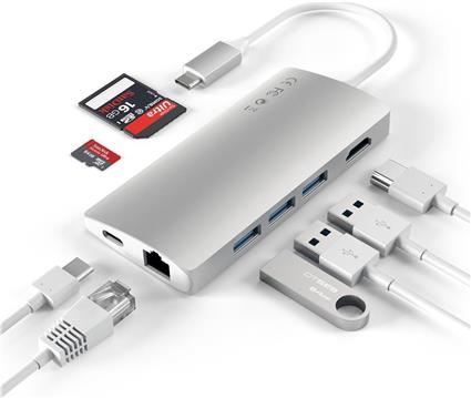 Satechi Aluminum Multi-Port Adapter 4K V2 Silver