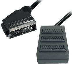 Transmedia 3-way Scart Splitter