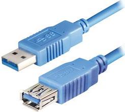 Transmedia USB 3.0 type A plug - USB type A jack 2m