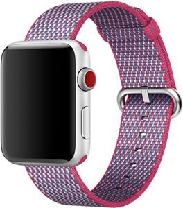 Apple Watch 38mm Band: Berry Check Woven Nylon