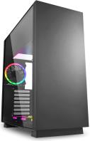 Sharkoon PURE STEEL RGB Midi Tower ATX kućište, prozirna bočna stranica, bez napajanja, crno