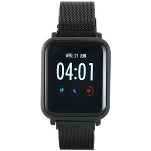 Smart watch Canyon CNS-SW72BB, 1.22inch colorful LCD, 2 straps, metal strap and silicon strap, metal case, IP68 waterproof, multisport mode, camera remote, music control, 150mAh, compatibility with iO