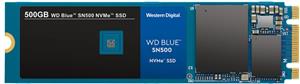 SSD WD Blue 500GB SN500 3D M.2 2280 NVMe, WDS500G1B0C
