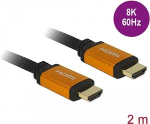 Kabel DELOCK, HDMI-A (M) na HDMI (M), 8K, Ultra High Speed, 2m