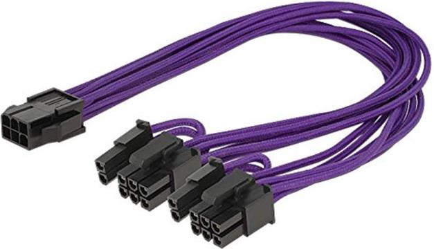 Kabel DELOCK, PCI Express 6-pin (Ž) na 2x 8-pin (M) naponski, interni