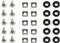 Gembird 19'' rack mounting set (bolt, nut, washer), 10 pcs s